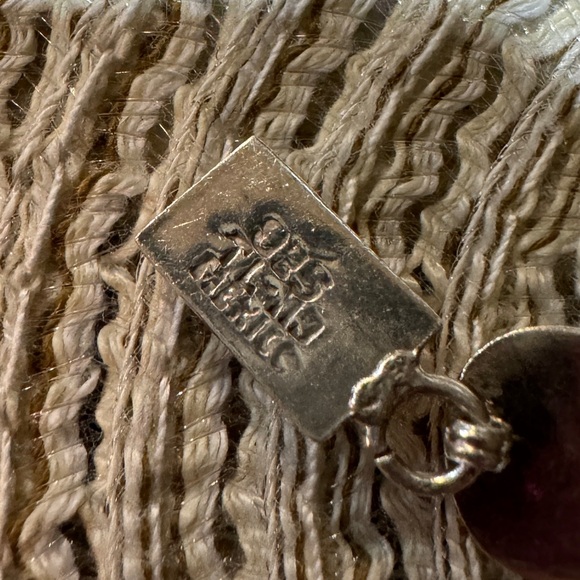 Vintage Sterling Silver Multi Color Stone Bracelet 9.25 - Picture 5 of 5